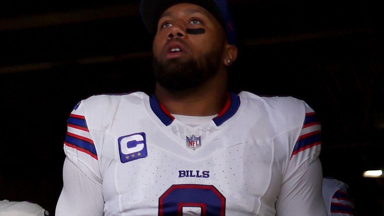 Rams OL Jackson punches Bills LB Chubb at midfield after 'emotional game'