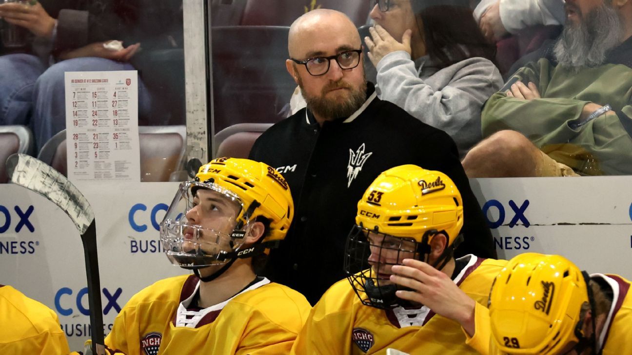 Arizona State hockey coach put on leave amid inquiry into workout collapse