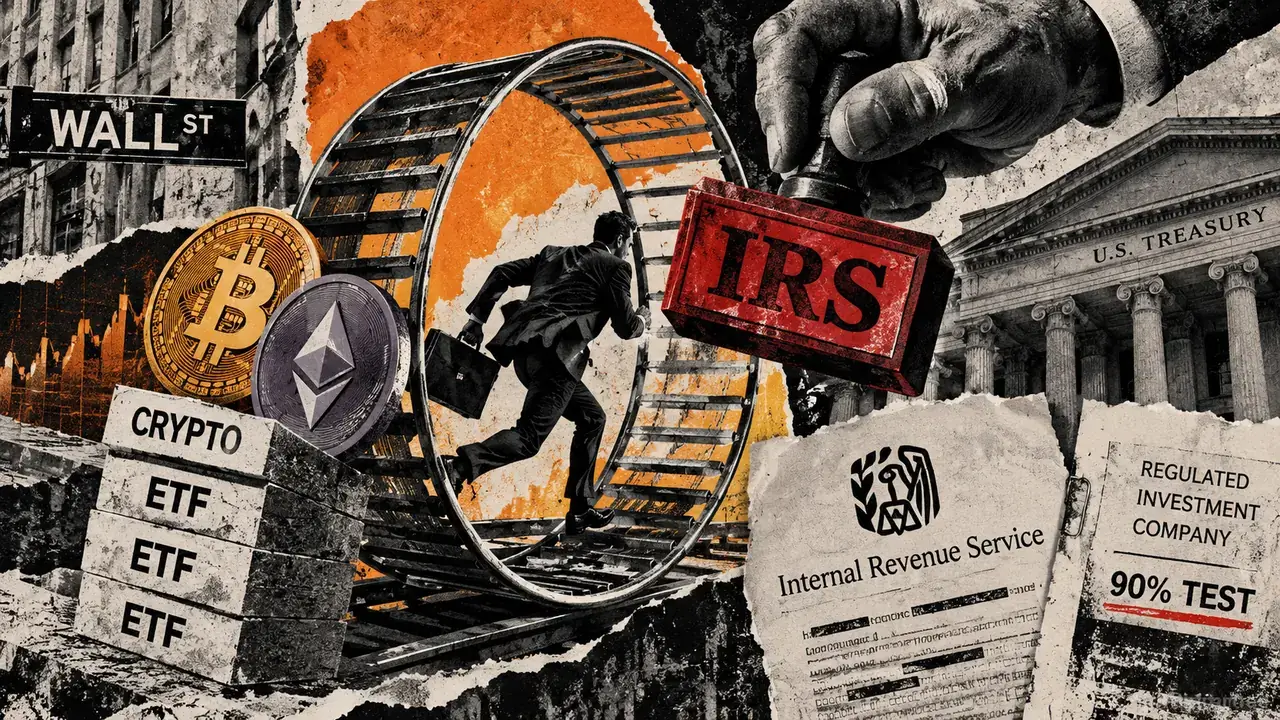 A $7 billion crypto ETF plumbing boom just ran into the IRS