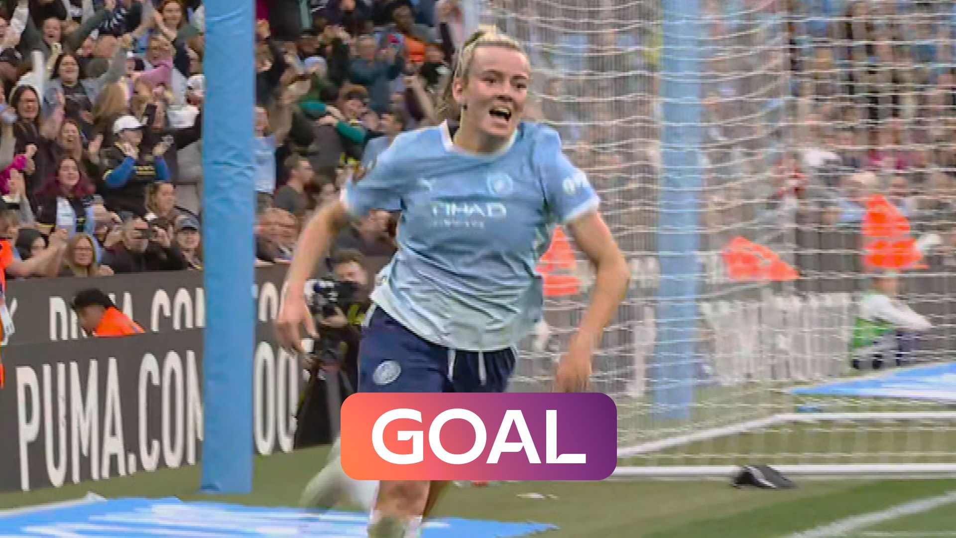 Hemp's composed finish gives Man City their third