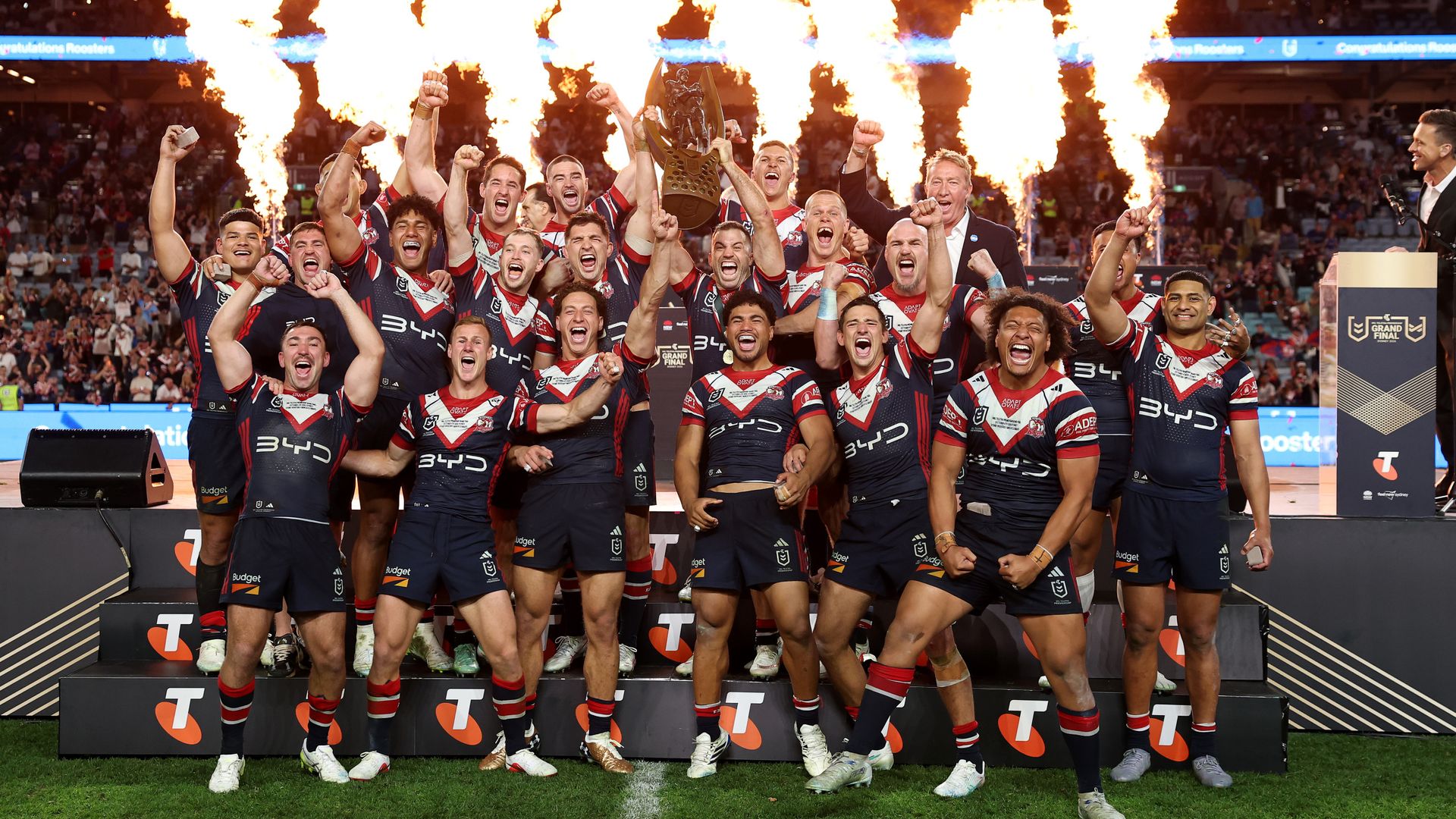 Roosters hold on to break Newcastle hearts in NRL Grand Final
