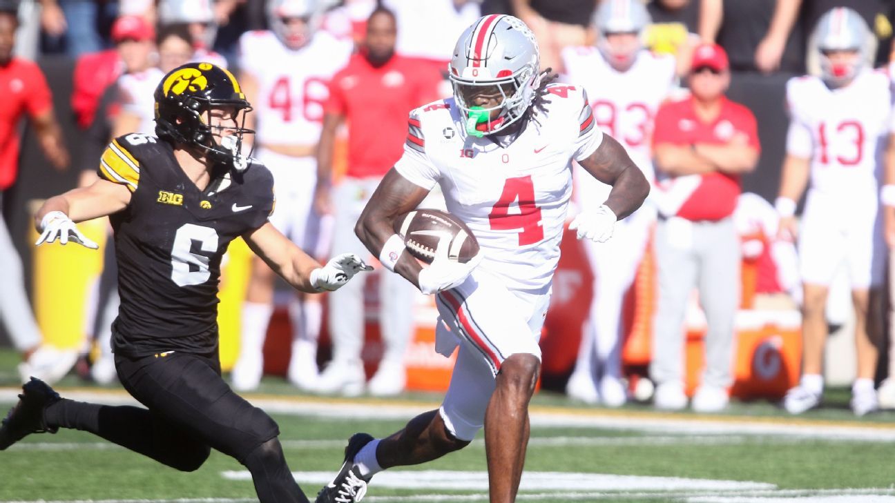 NFL draft risers, notes off Saturday's college games: Could Jeremiah Smith go No. 1 in April?