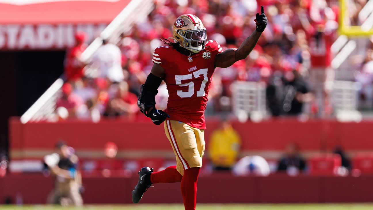 49ers' Greenlaw ejected after head butting helmetless Jones in Seahawks clash