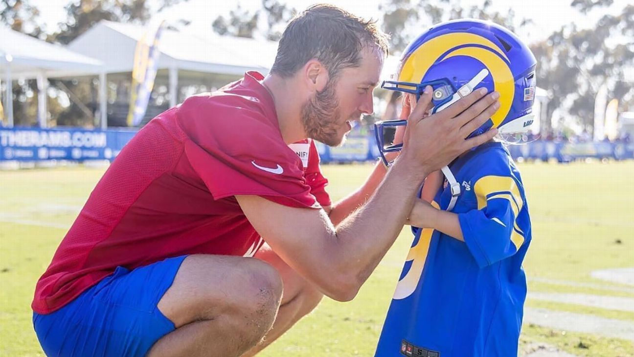 How pros such as Matt Stafford gain perspective from coaching their kids