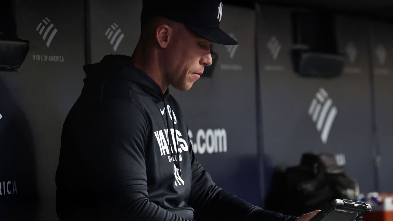 Source: Judge not on Yankees' roster for series vs. rival Red Sox